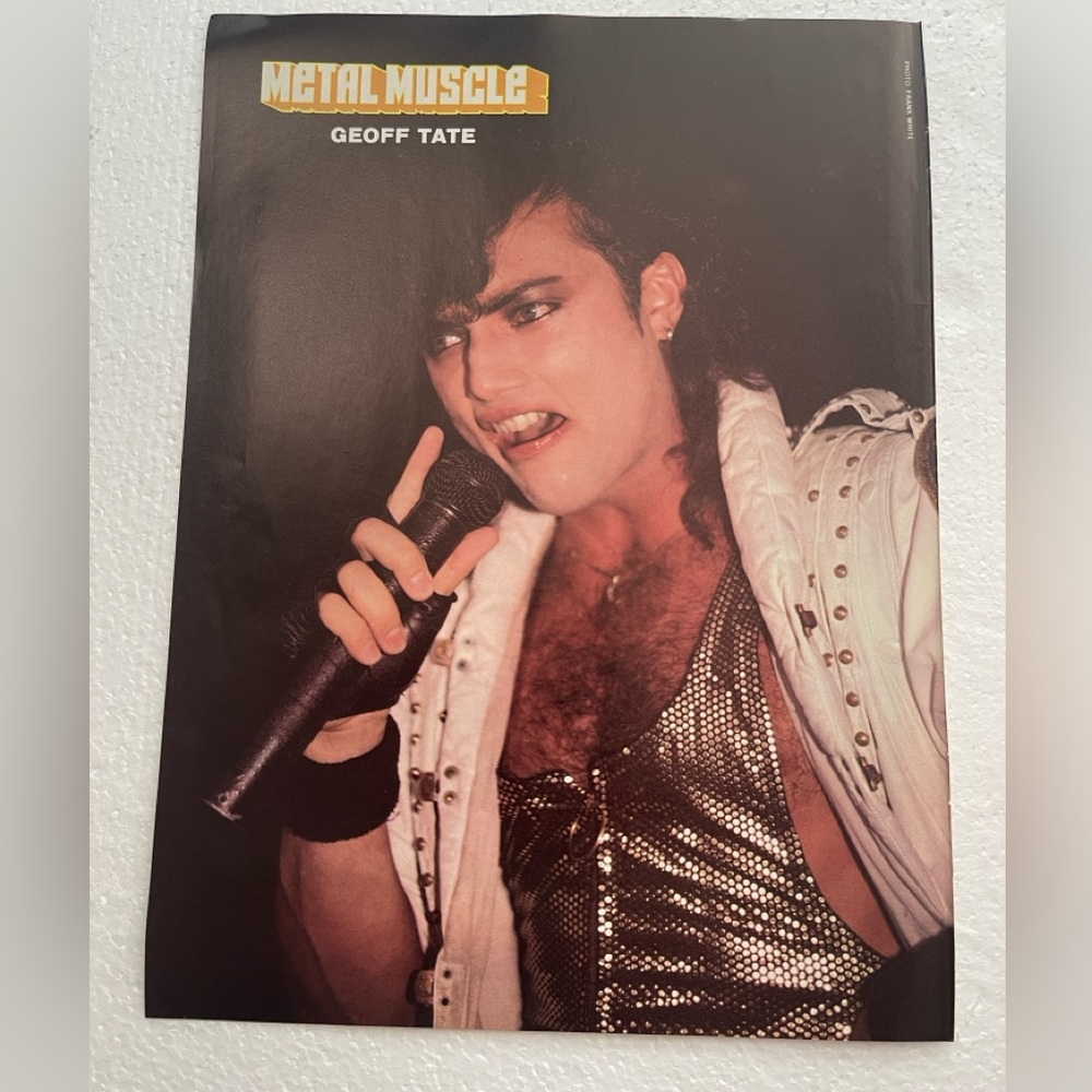Metal Muscle Queensryche Geoff Tate pinup